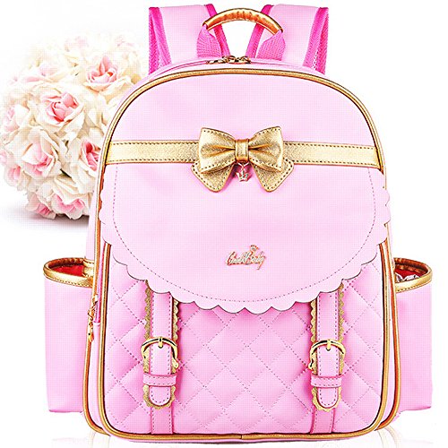 Gazigo Children Princess Waterproof Pu Backpack For Girls Elementary School Girl Bookbags Large #TOP7