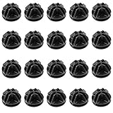 WakiHong Conector de Cubo de Rejilla 20 Piezas 3,7cm Conectores Estantería Modulares Plástico para Armario Organizador Modular y estanterías de Almacenamiento de Cubo (Negro)