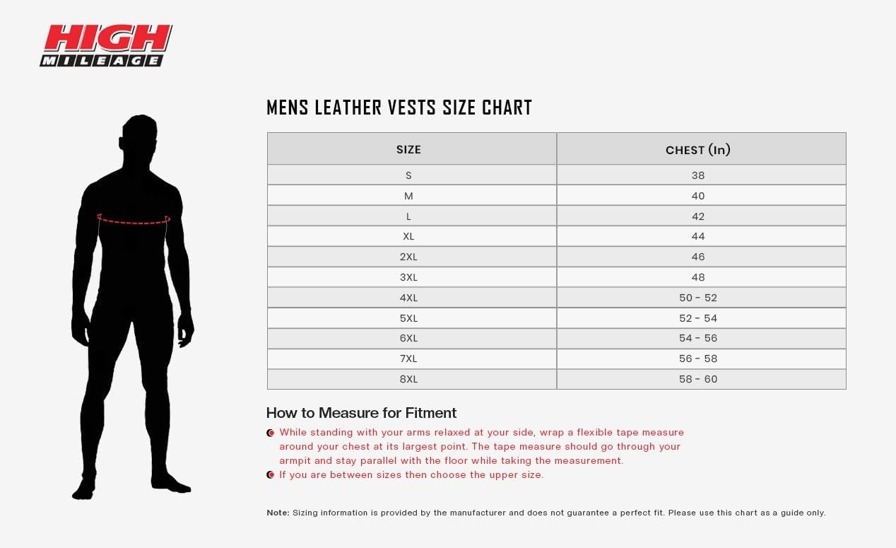 High Mileage Mens Distressed Premium Cowhide Ten Pocket Leather Motorcycle Vest with Dual Conceal Carry Pockets - Image 6