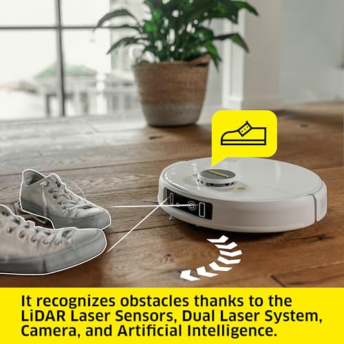 Kärcher - RCV 5 Robot Vacuum Cleaner with Mop Function 5000Pa - Obstacle Recognition - 140 min Run Time - for Hard Floors and Carpets by KÄRCHER - Image 5