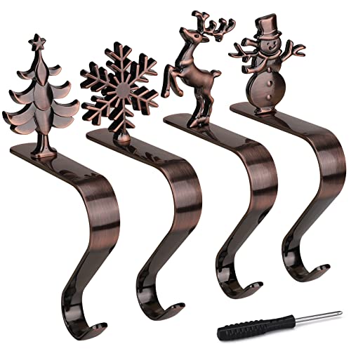 Gancio Per Calzino Di Natale In Metallo Placcato - Clip Riutilizzabile Per Camino, Tavolo O Scrivania, Antiscivolo