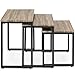 Best Choice Products 3-Piece Modern Stackable Nesting Coffee Accent End Table Furniture Set for Living Room, Office w/Water-Resistant Tabletop, Lightweight Design - Brown