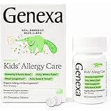 Genexa Kids' Allergy Care - 60 Tablets - Allergy Medication for Children - Certified Vegan, Organic, Gluten Free & Non-GMO - Homeopatic Remedies