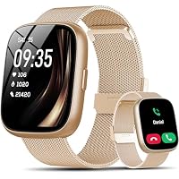 Smartwatch Damen mit Alexa, 1.83" HD Fitness Tracker mit Bluetooth Anrufen/Schrittzähler/Herzfrequenz/Schlafmonitor, 120+Sportmodi Fitnessuhr, IP68 Wasserdicht Sportuhr Smart Watch für Android iOS – Ansicht 1