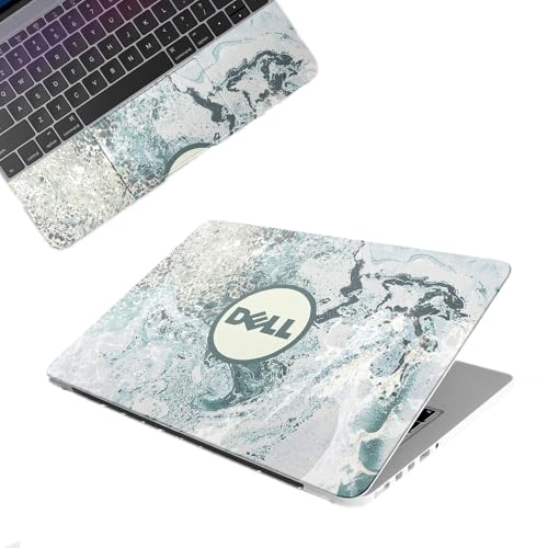Image of Galaxsia Marble D07 Top+Wrist Pad Vinyl Laptop Skin /Sticker /Cover Upto 15.6 Inches Laptops Laminated-Removable-HD Quality Compatible for Hp-Dell-Sony-Lenovo-Asus etc.(15x10 Inches)