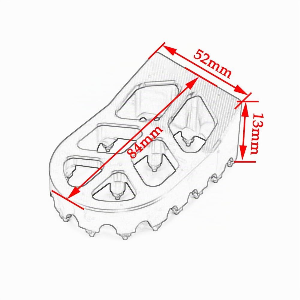 Ensemble Leviers Frein Embrayage et Pédales Aluminium pour CR125 Rouge