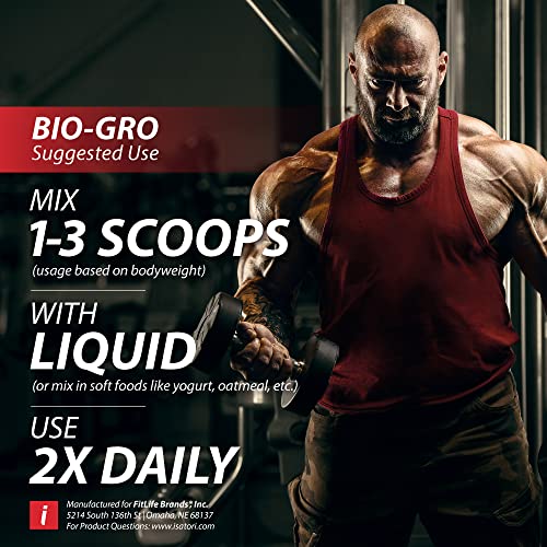 Isatori Bio-Gro Protein Synthesis Amplifier - Build Lean Muscle, Speed Recovery And Increase Strength - Bio-Active Proline-Rich Peptides Post Workout Muscle Builder - Chocolate Ice Cream (60 Servings) #TOP7