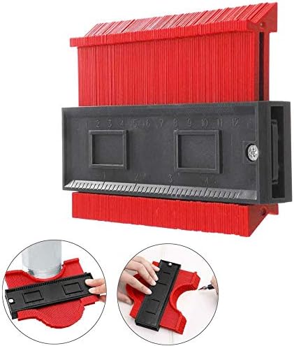 Contour Duplications Gauge Profile Gauge, High Accuracy Easy Master Outline Gauge Marking and Measuring Tool Plastic Digital Caliper Woodwork Tools and Accessories