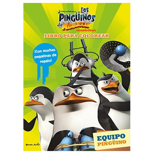 Los pingüinos de Madagascar. Libro para colorear: Equipo pingüino (Dreamworks. Pingüinos de Madagascar)