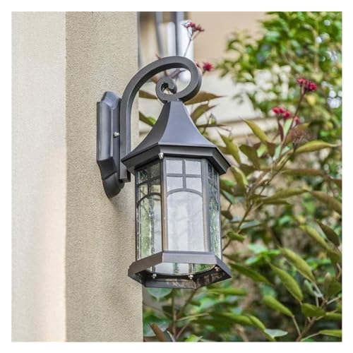 Applique murale extérieure style industriel noir mat pour jardin - 4