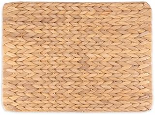 Decorasian Zestaw podkładek na stół z hiacyntu wodnego  rattan, 4 sztuki, zmywalne, 43 cm x 32 cm, prostokątne podkładki