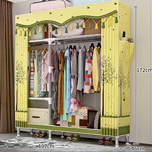 Dressing sans percer avec l'armoire portable en toile pliable - 2