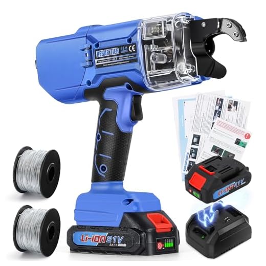 NEWTRY Cordless Rebar Tying Machine with Batteries