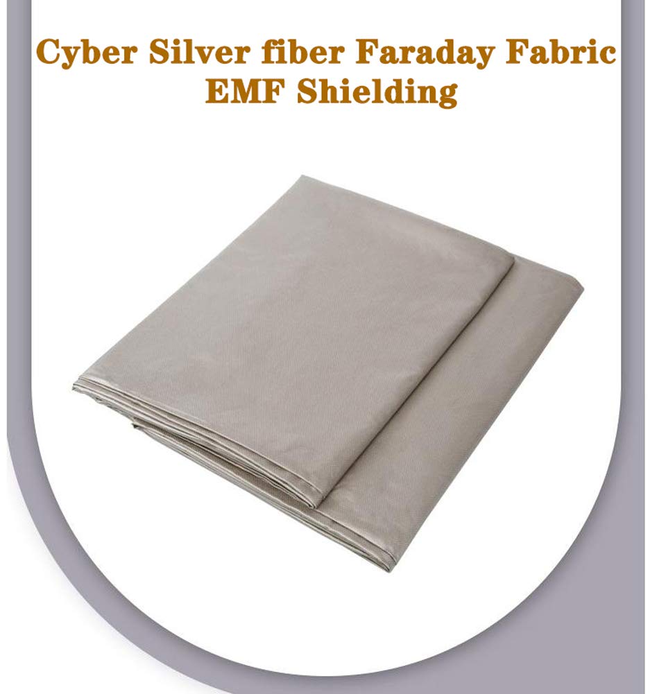 Materiale di fibra d'argento Fibra d'argento 100% anti-radiazione/conduttore/schermatura in tessuto di blocco Emf, tessuto Faraday(Size:2x1.5m)