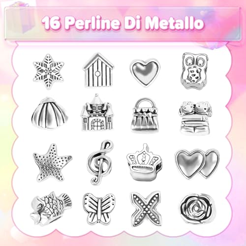 BIIB Regalo Bambina 5 6 7 8 9 10 Anni, Kit Braccialetti Fai Da Te Bambina, Giochi Bambina 5-12 Anni Femmina, Idee Regalo Natale Originali - 3