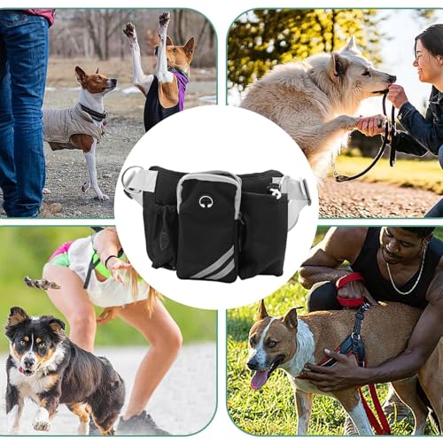 Hunde Laufgürtel | Atmungsaktiv Und Anpassbar - Trainingsbeutel Für Belohnungsbonbons - Geeignet Für Laufen Wandern Fitnessstudio Urlaub Und Sport