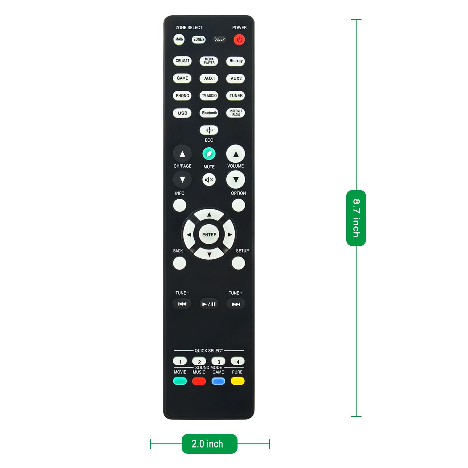 Amazon.com: RC-1244 Replacement Audio Video Remote Control