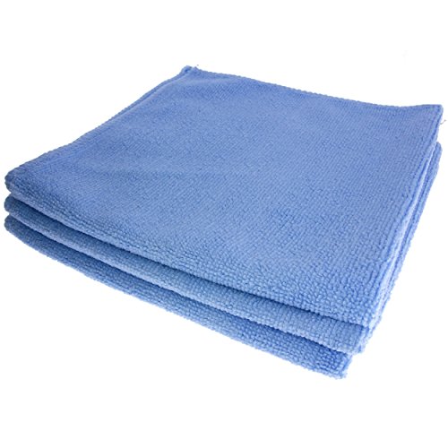3 erstklassige Toallitas limpiadoras para paños de microfibra/gamuzas para abrillantado/polvo/Auto gamuzas para abrillantado Toallitas limpiadoras para//azul