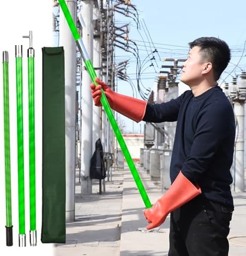 Insulated Rescue Hook Poles - Non-Conductive High Voltage Disconnect Switch Tool for Safe Electrical Maintenance and Rescue Operations