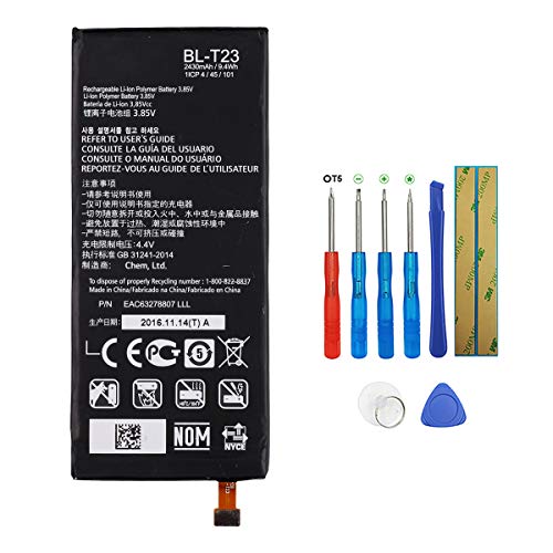 Swark BL-T23 Batterie de rechange compatible avec LG X Cam X-Cam K580 K580Y F690 K580DS avec outils
