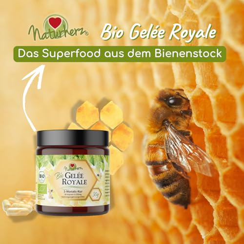 Gelée Royale Kapseln von Naturherz – Bio Gelee Royal Pulver