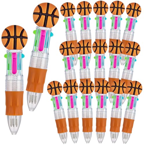 Mini bolígrafos de baloncesto multicolor retráctiles para premios de estudiantes