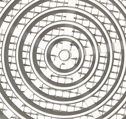 KOTARBAU® Ventilation Grille Colour Round Diameter Size Name with Insect Screen (80 mm, Silver Satin), Silver (Silver Satin) - Image 4
