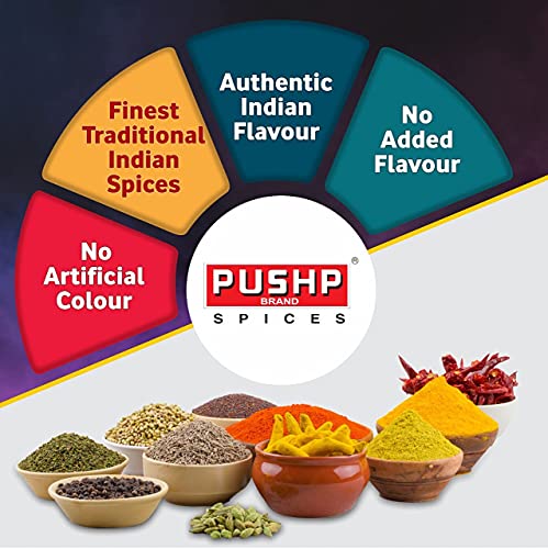 Pushp Brand Combo Pack 200g Each (Chilli Powder, Turmeric Powder, Coriander Powder) - Combo Spices Pack