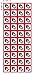 GHS Oxidizing, Flame over Circle, pictogram, 5/8", .625" sides, decal, label, kit OSHA Compliant, Vinyl Sticker, sheet, 40 of the decals per sheet