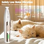 Pfotentrimmer für Hunde mit LED-Beleuchtung, Leiser Betrieb, Akku-Anzeige & Type-C-Ladung – Pfotenpad-Trimmer für Hunde, Katzen und Haustiere (Weiß) – Bild 4