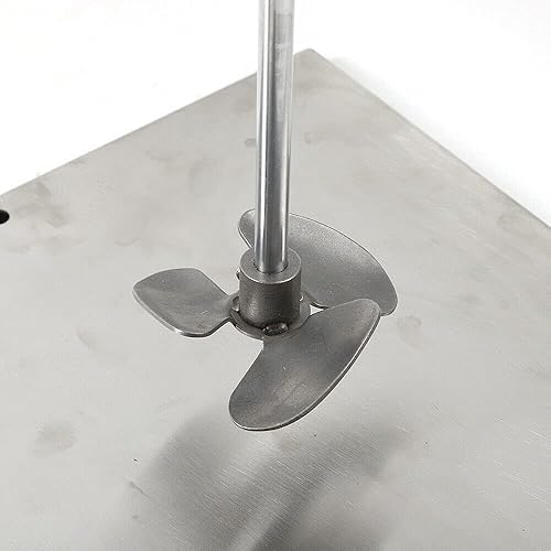 Miniatura 6 de DNYSYSJ Mezclador de pintura neumática, mezclador de aire de pintura con elevación de aire, cubo de 5 galones, elevación neumática y potencia +