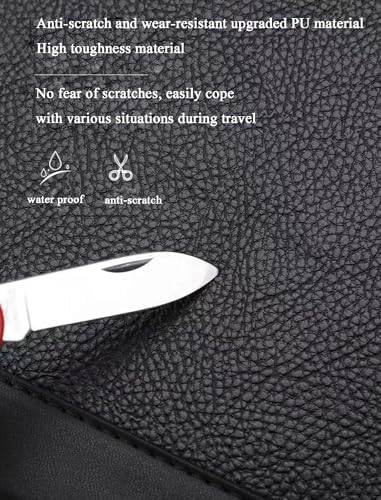 16in Suitcase PU Leather Rolling Luggage Spinner Men Business Suitcase Wheels Cabin Password Trolley Travel Bag(Brown)2