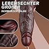 6.6cm Breit Thick Dildo Dick Realistische Dildos XXL Grosser Dildo Silikon Saugnapf Huge Realistic Dildo Schwarz Extrem Anal Dildos Plug Realistischer Diloschwanz Groß für Frauen Männer Weich #3