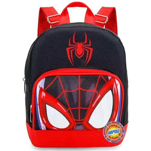 Mini sac à dos Miles Morales en toile robuste pour ranger le goûter et la gourde