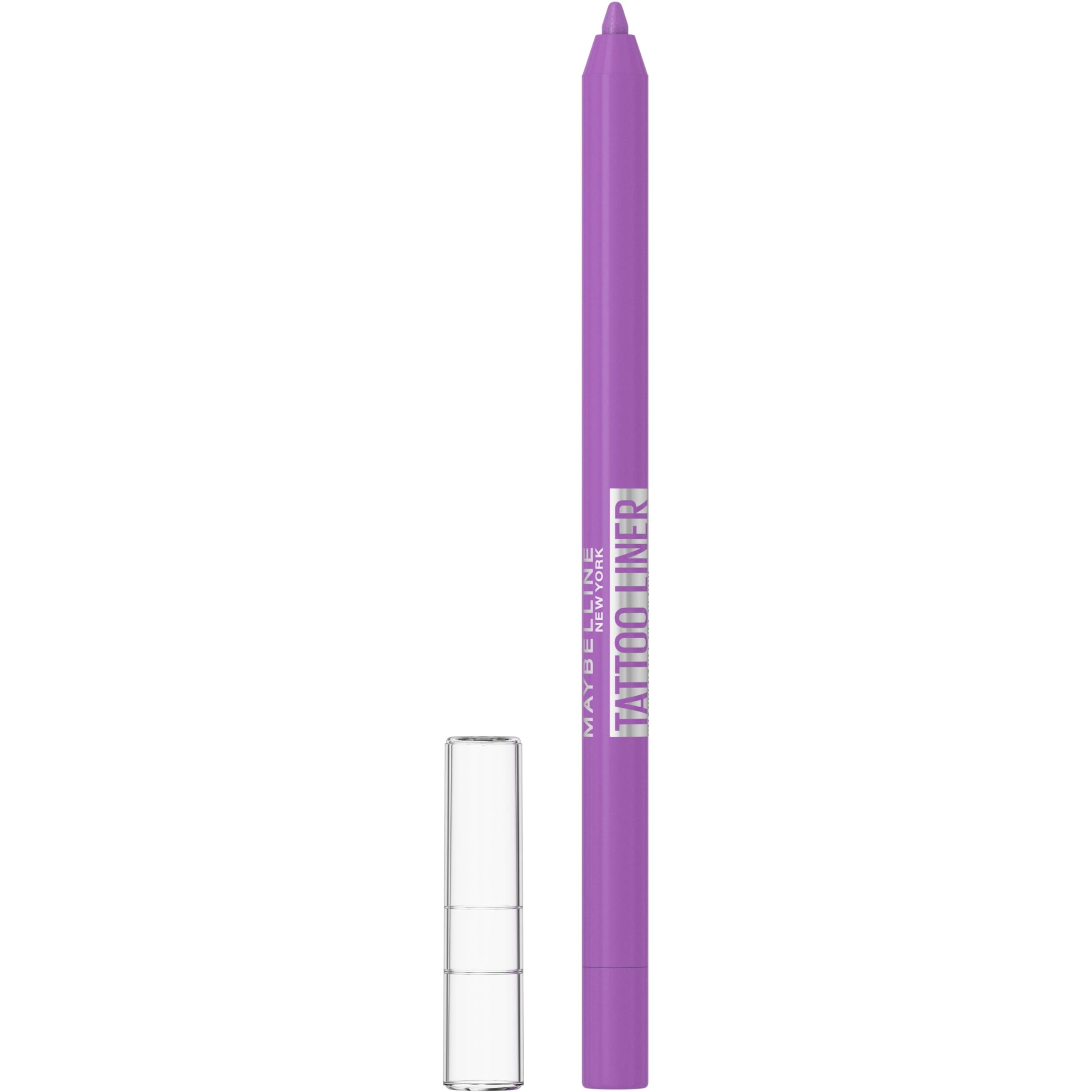 Maybelline New York - Żelowy Ołówek do oczu Efekt tatuażu - Wodoodporny i utrzymujący się na 36 godzin - Tatuaż Liner - Odcień : Fioletowy Pop