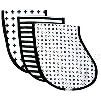 black and white muslin cloths