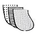 Muslin Burp Cloths, Burp Bib Set (3 Pack) Black + White by Ziggy Baby