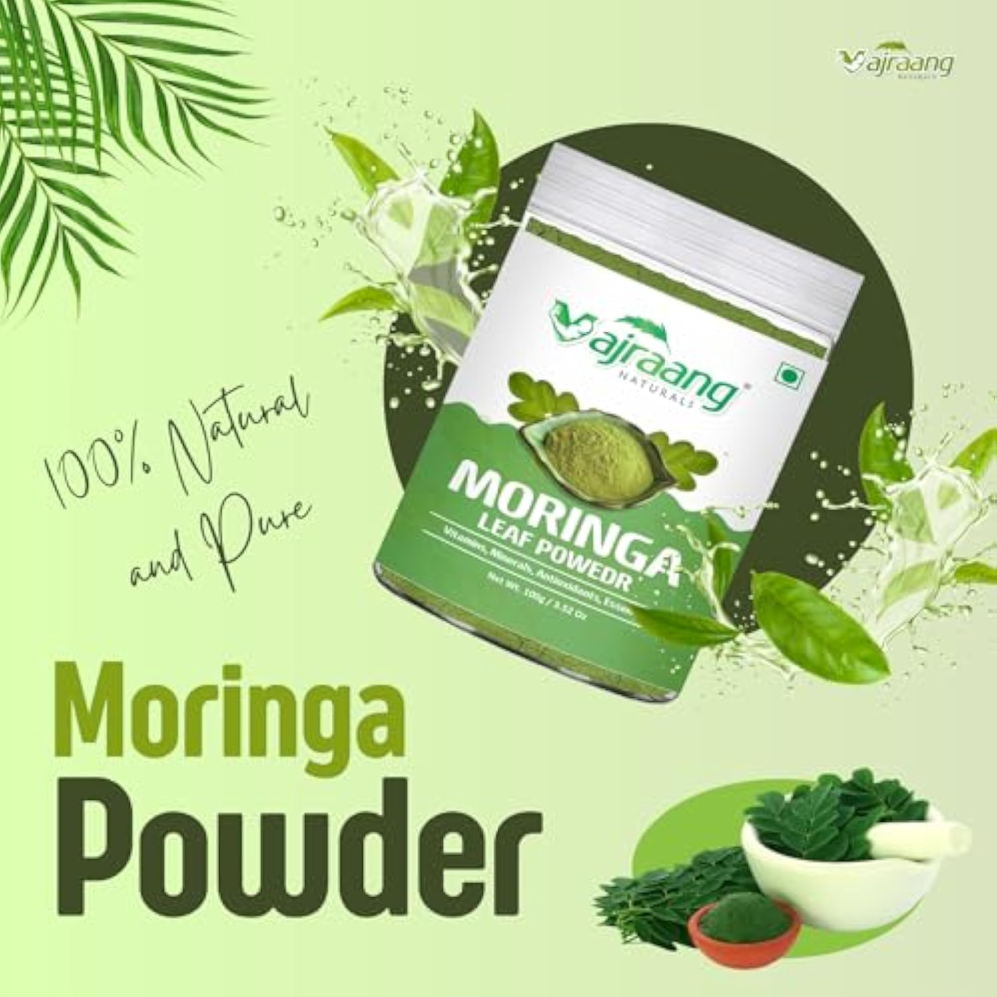 Vajraang Organic Moringa Powder, 200 Grams