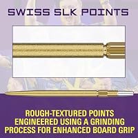 Target Darts Swiss Point SLK Luke Littler Dart Points (3 Pack Set of Tips) 35MM – Gold | Dartspitzen mit rauer Oberfläche, Ersatzspitzen aus Stahl, professionelles Dartzubehör – Ansicht 5