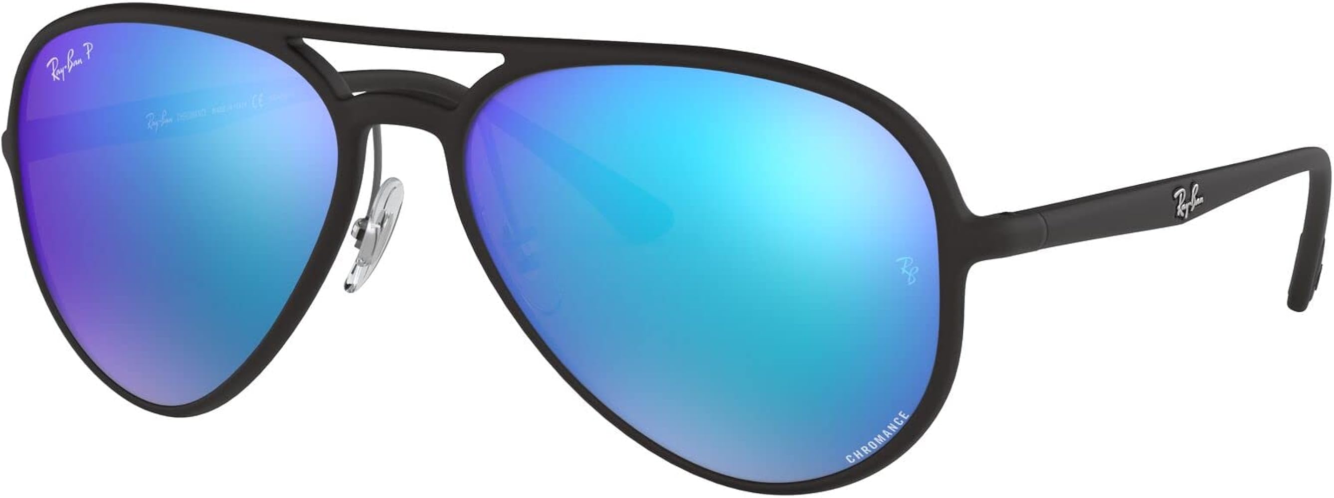 Amazon.com: Ray-Ban Unisex Rb4320ch Chromance Aviator Sunglasses