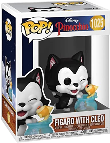 Pop Disney: Pinocchio - Figaro Kissing Cleo Funko Vinyl Figure (Bundled With Compatible Box Protector Case), Multicolored, 3.75 Inches #TOP2