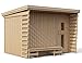Produktbild ISIDOR Premium Gartensauna Fides Outdoorsauna mit 4,1m² großem Saunaraum inkl. Sauna-Innenausstattung auf insgesamt 6 m² Gebäudefläche