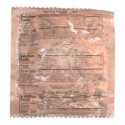 MRE Pound Cake Combo - 12 Pack