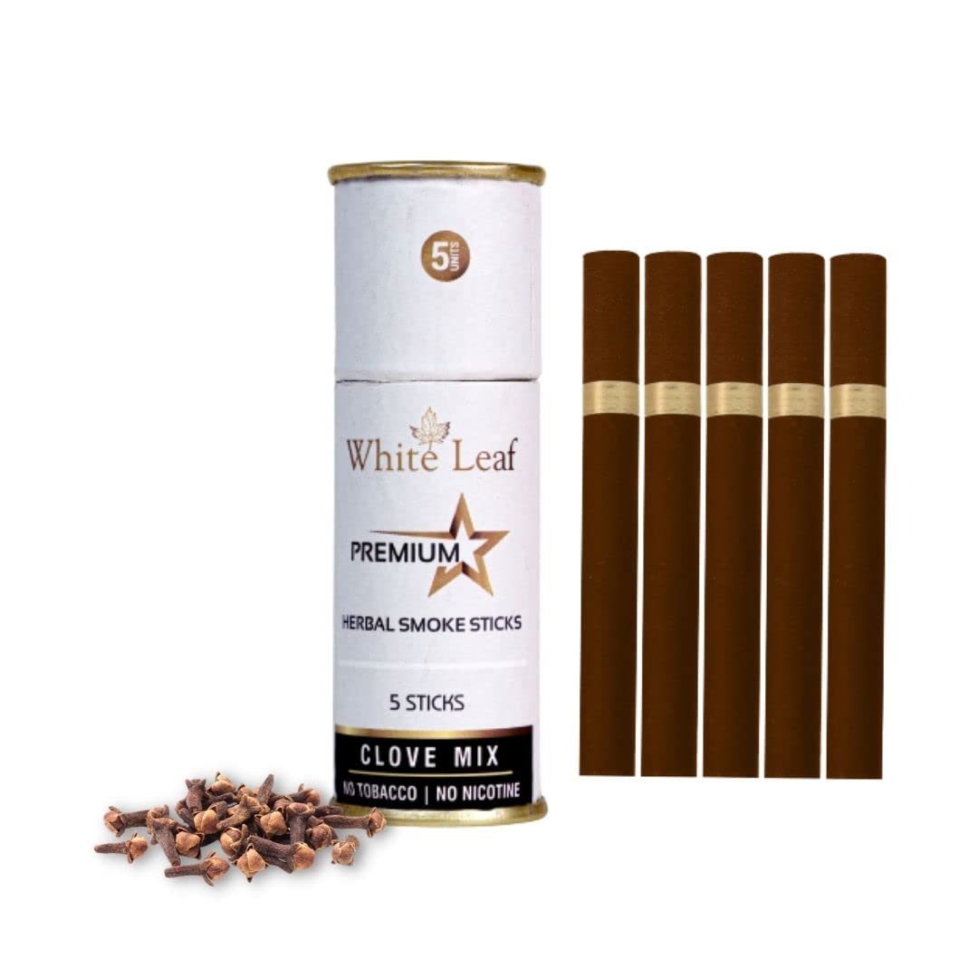 white gold cigarette White Leaf Premium Herbal Smokes Cigarettes Tobacco And Nicotine Free