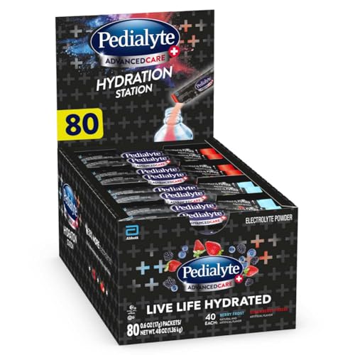 Pedialyte AdvancedCare Plus Electrolyte Powder 24 Packets (Berry & Strawberry)