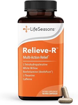 LifeSeasons Nerve Relieve-R - Nerve Support Supplement - Supports Nerve Function & Renewal - Benfotiamine, B-Complex, Alpha Lipoic Acid, Acetyl L-Carnitine & CoQ10-90 Veg Capsules