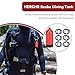 HERCHR Scuba Diving Tank, Diving Mini Tank Key Ring Diving Cylinder Valve with O-Rings Dive Kit Scuba O Ring Kit Tank Keychain Scuba Tank O Rings Diving Accessories Mini Scuba Tank Kit(red)