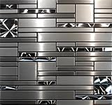Stainless Steel Mosaic - Quadrant - 12x12