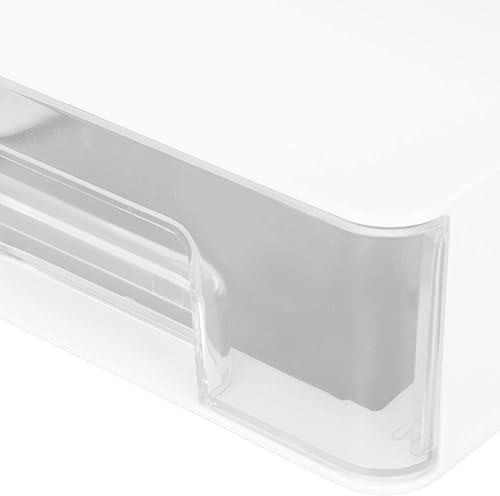 Miniatura 6 de Wnvivi Organizador de bolígrafo inclinado, soporte para bolígrafo de escritorio, soporte para brochas de maquillaje con cajón, organizador