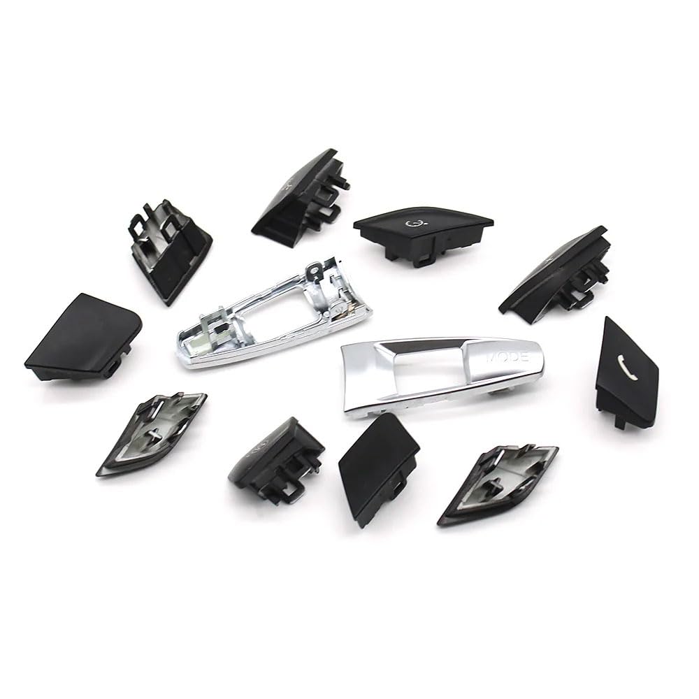 Multifunction M Sport Steering Wheel Control Buttons, Steering Wheel Button Knob Switch Trim Replacement for BMW M Series F10 F11 F30 F31 F34 F01 F02 F07 F06 F12 F25 F15 F16 (Model B Set)